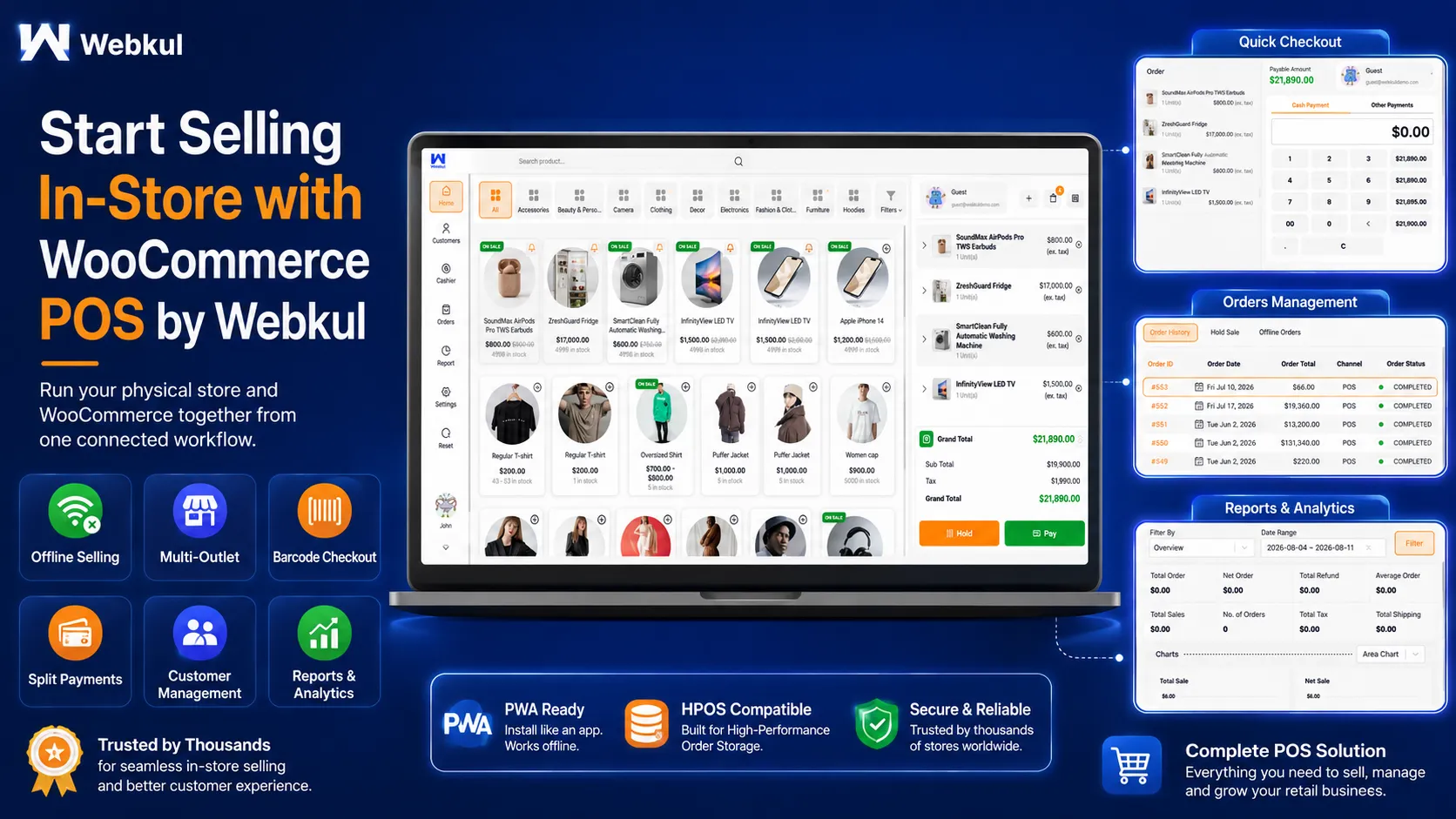 Open the WooCommerce POS live demo or get the plugin on CodeCanyon
