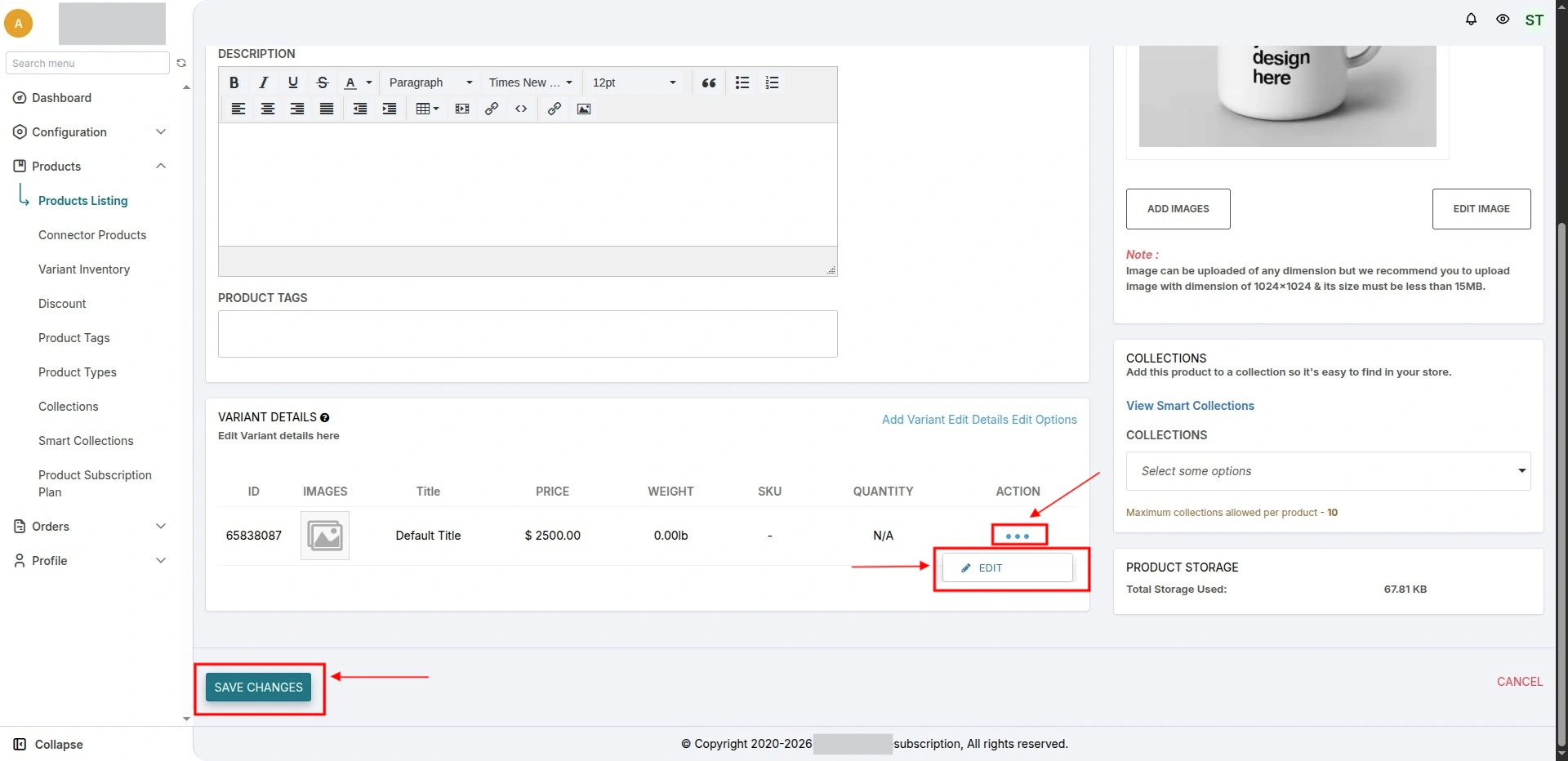 Product Subscription feature -edit