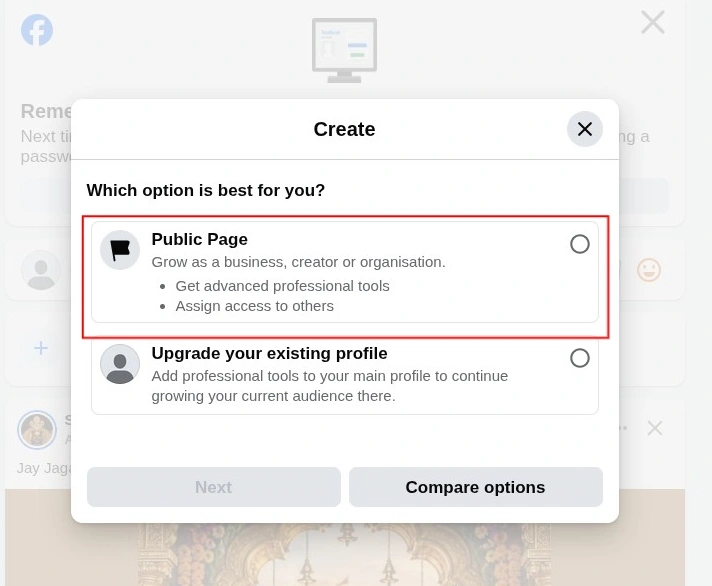 public page
