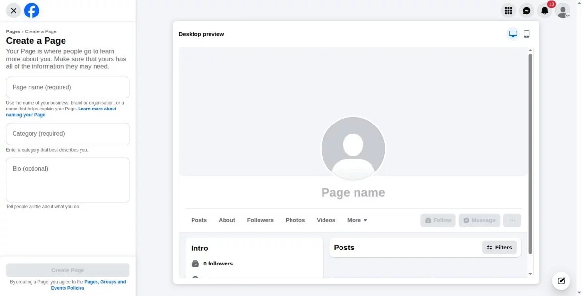 page details
