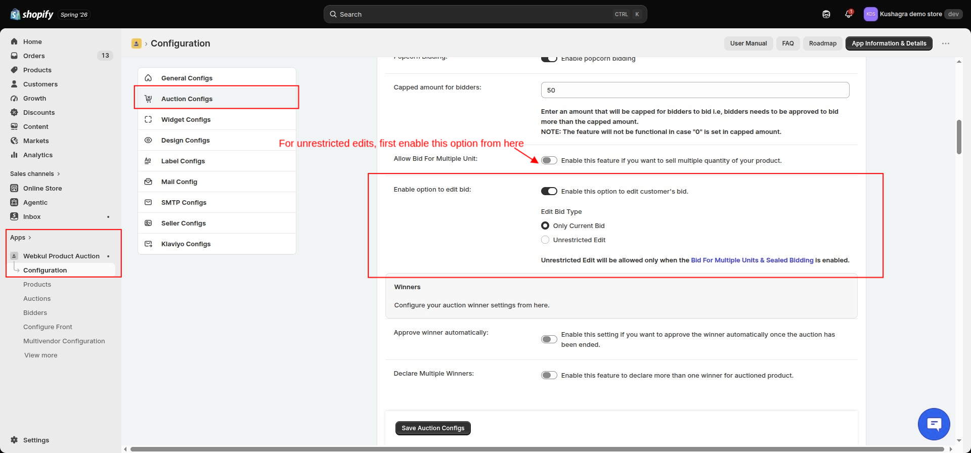 Unrestricted Bids Product Auction Shopify (1)