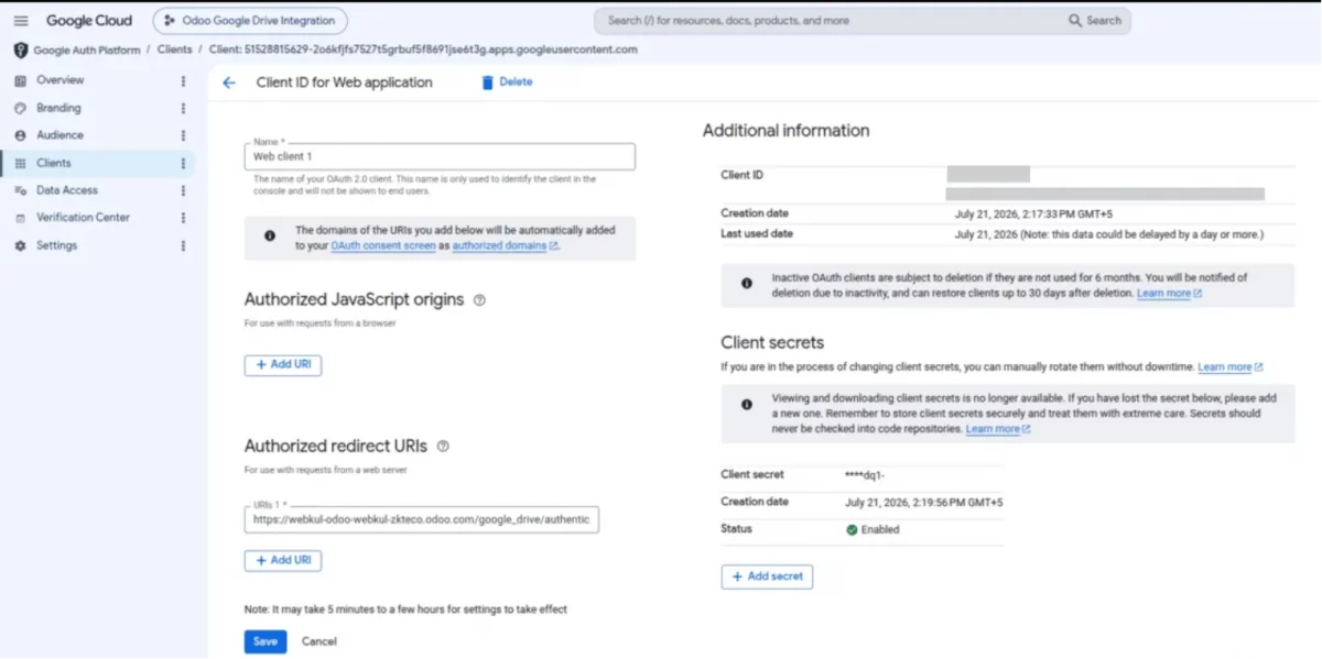 google drive authentication