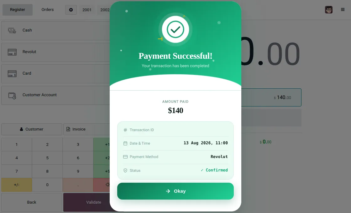 payment successful