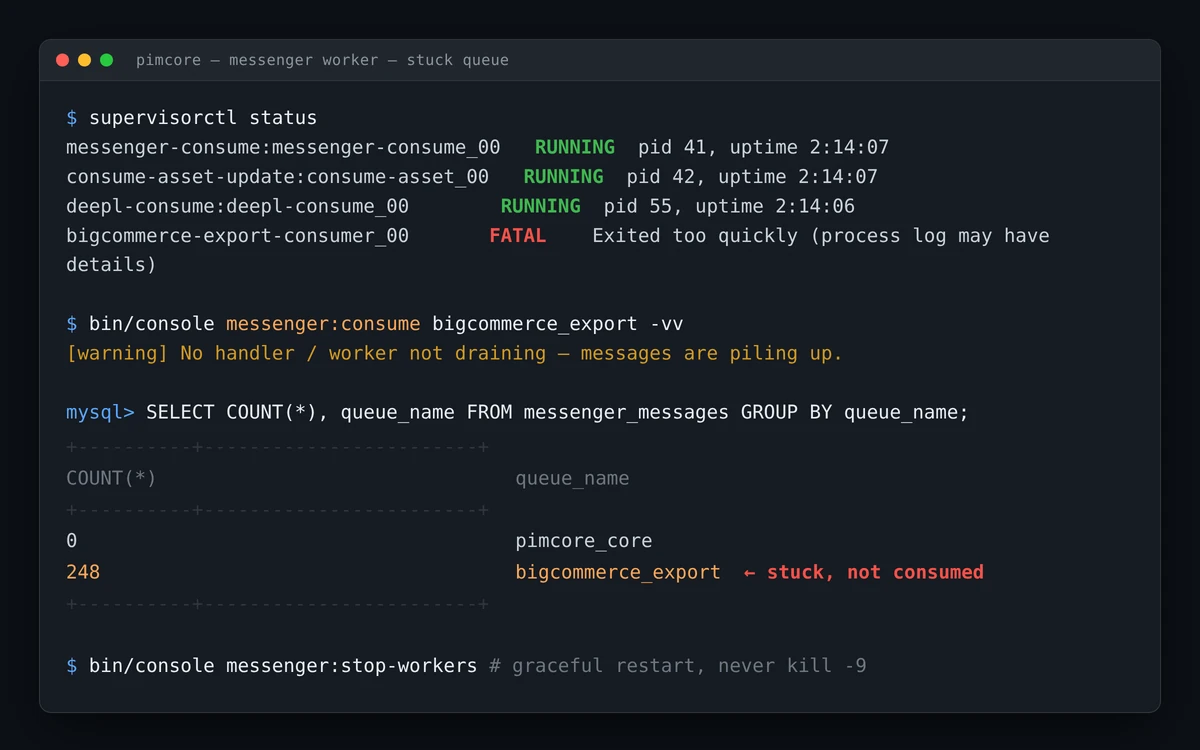 pimcore-messenger-worker-stuck-queue