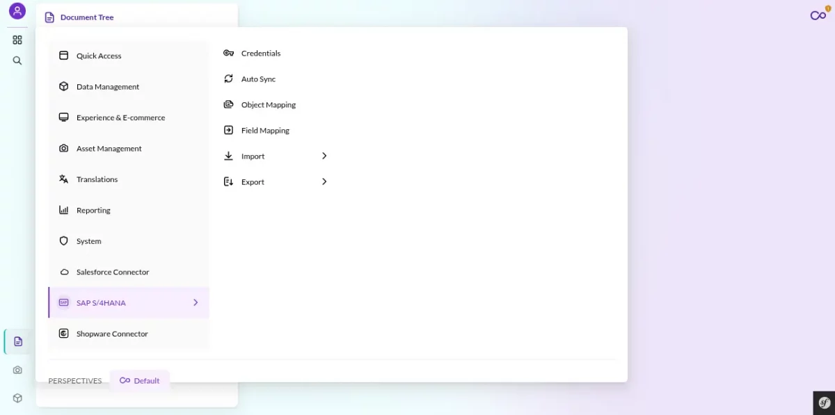 sap side menu