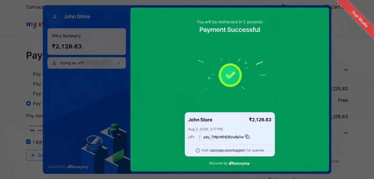 upi payment confirmation