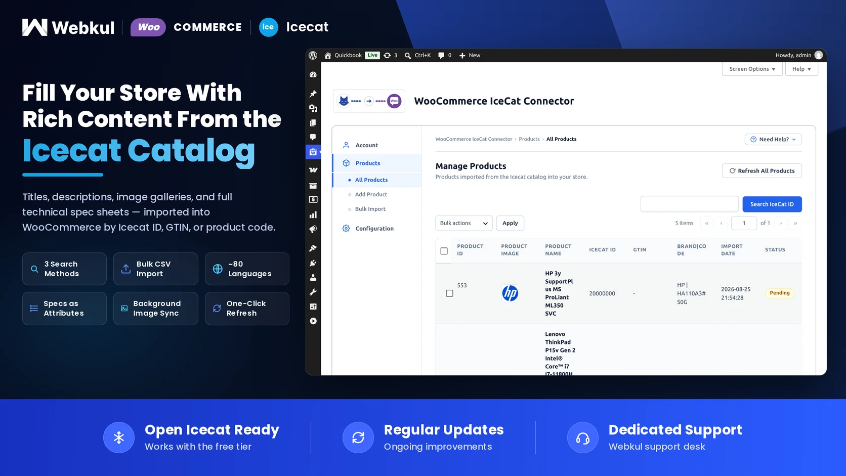 WooCommerce Icecat Connector