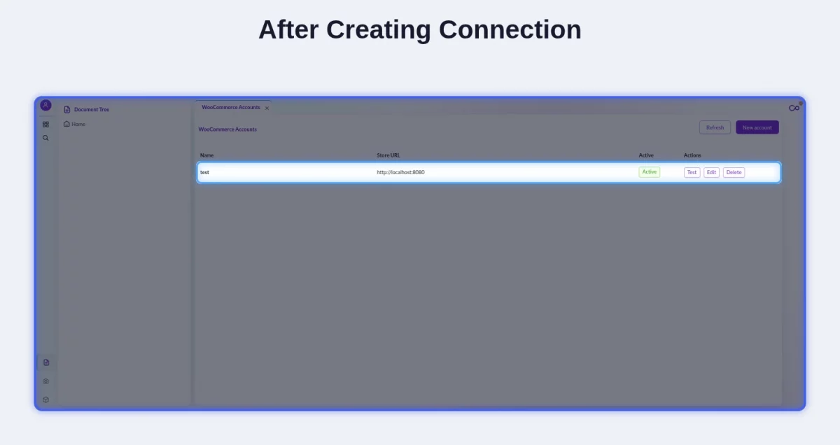 After Creating Connection