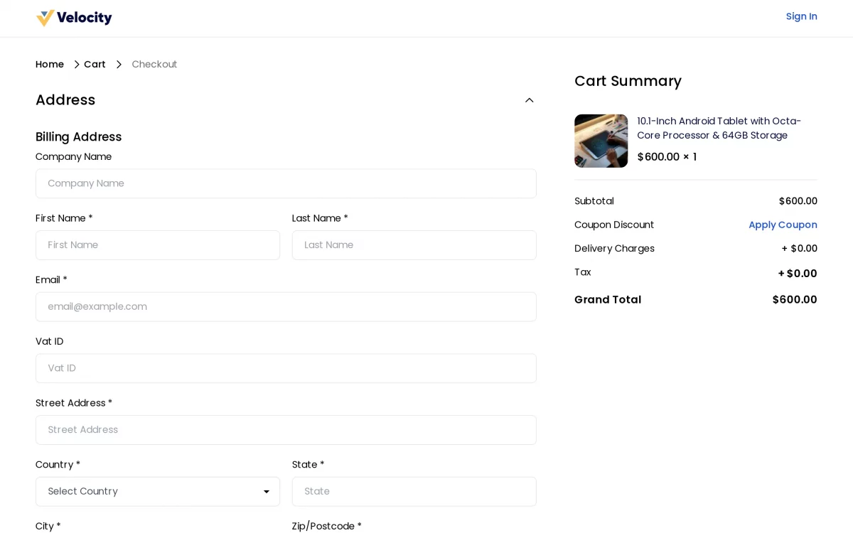 Bagisto order success page with purchase event