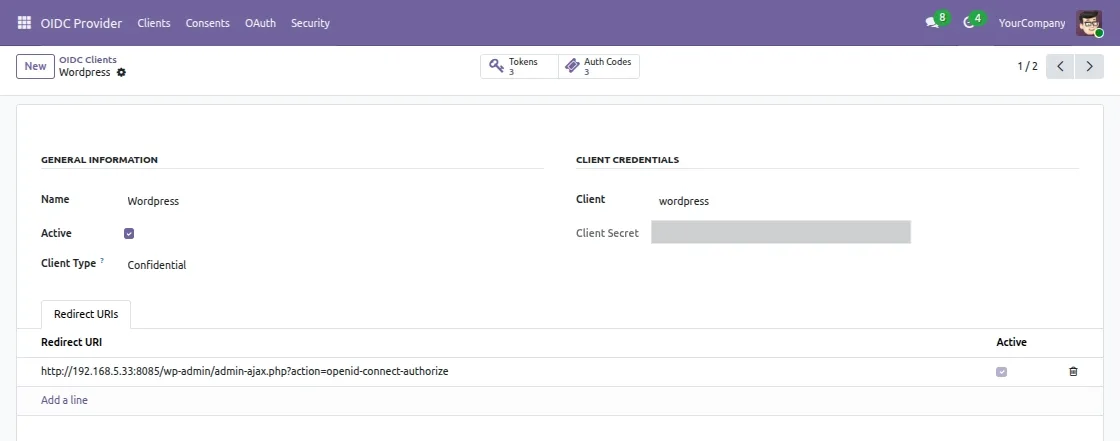 configure client settings