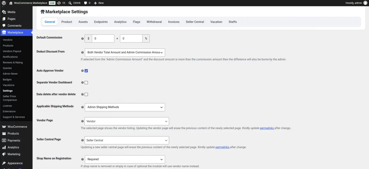 marketplace-admin-settings
