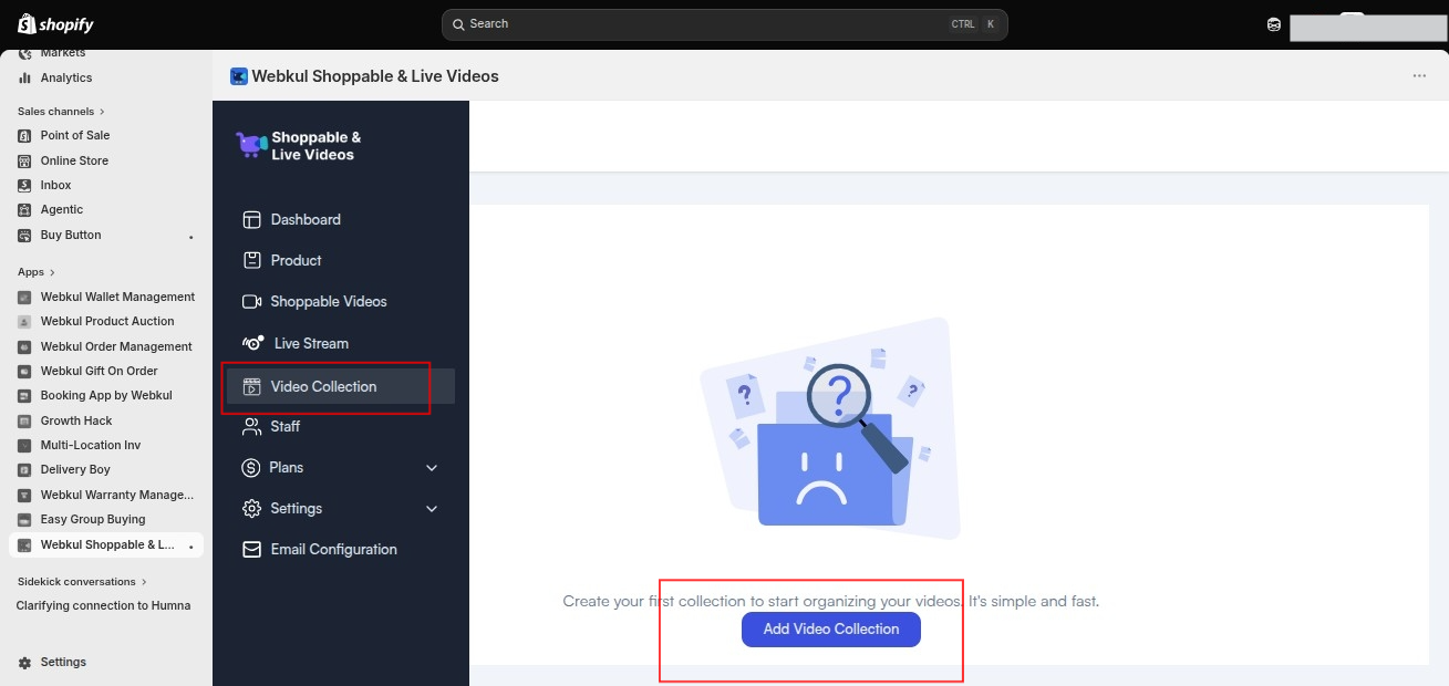 video collection live commerce