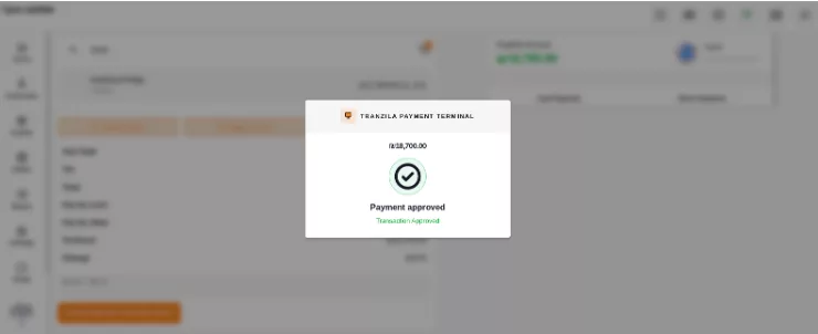 Illustrative Webkul guide showing a successful Tranzila payment response