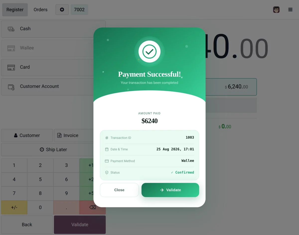 pos wallee terminal integration