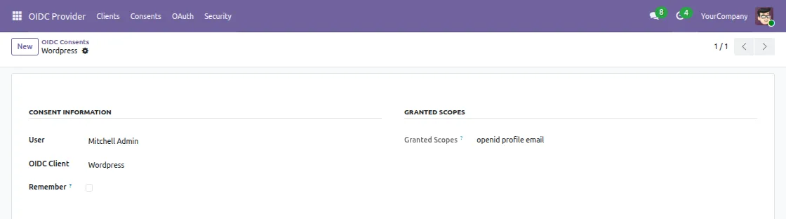 review consent details