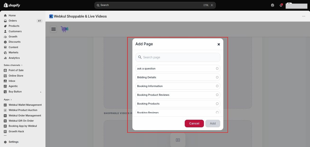 add page
