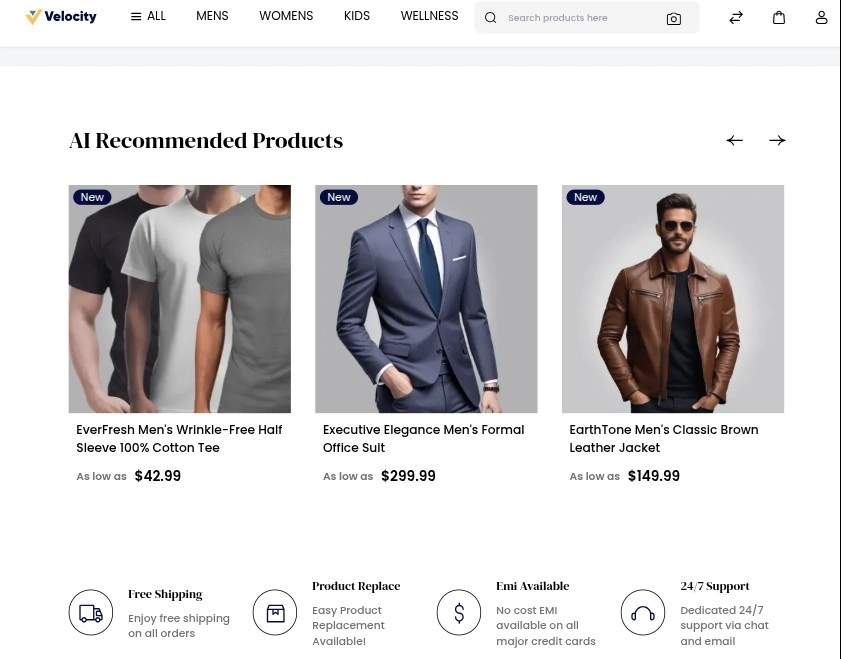 Ai Recommendation Product Page