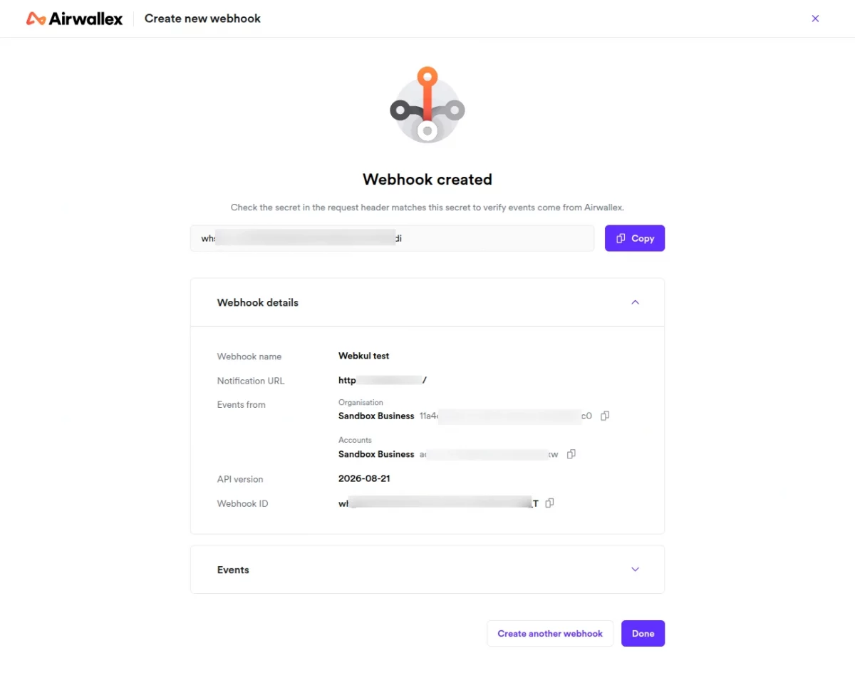 webhook secret