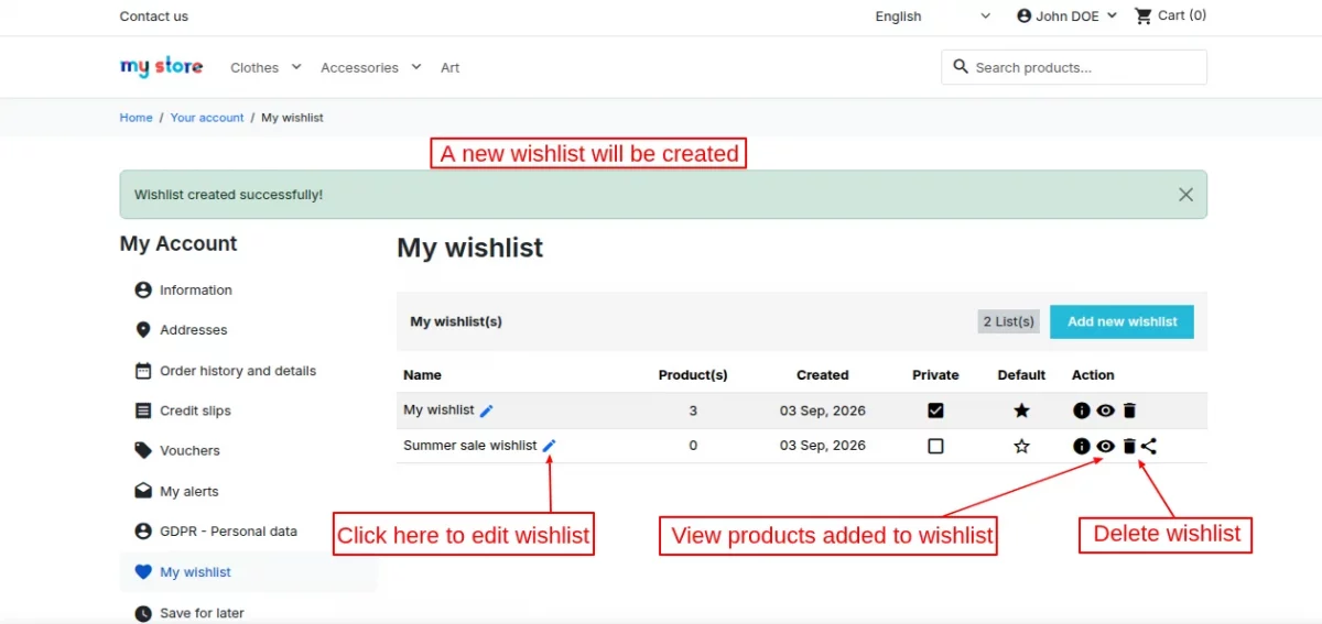 wishlistlist