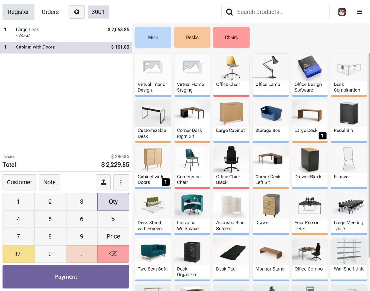 Add Products to the POS Order