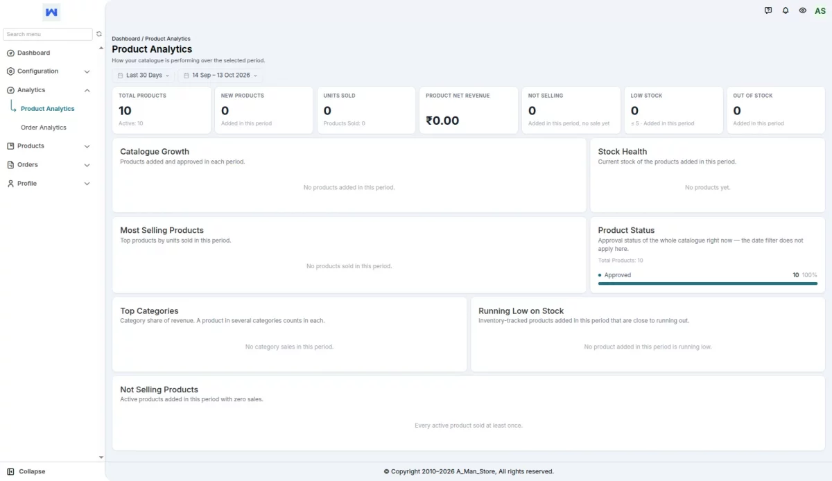 seller product analytics
Multivendor Marketplace for Shopify Analytics