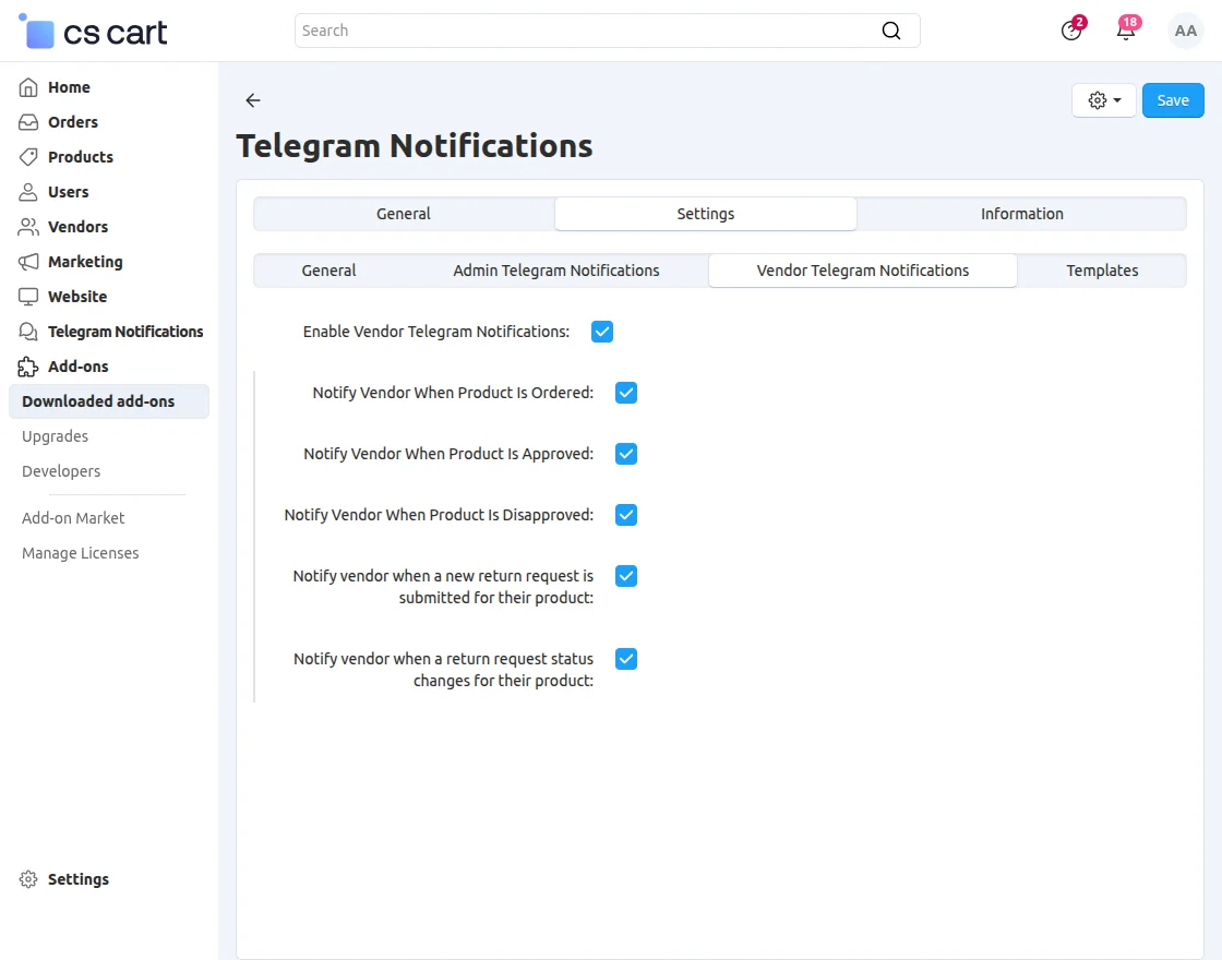 cs-cart-telegram-vendor-notification