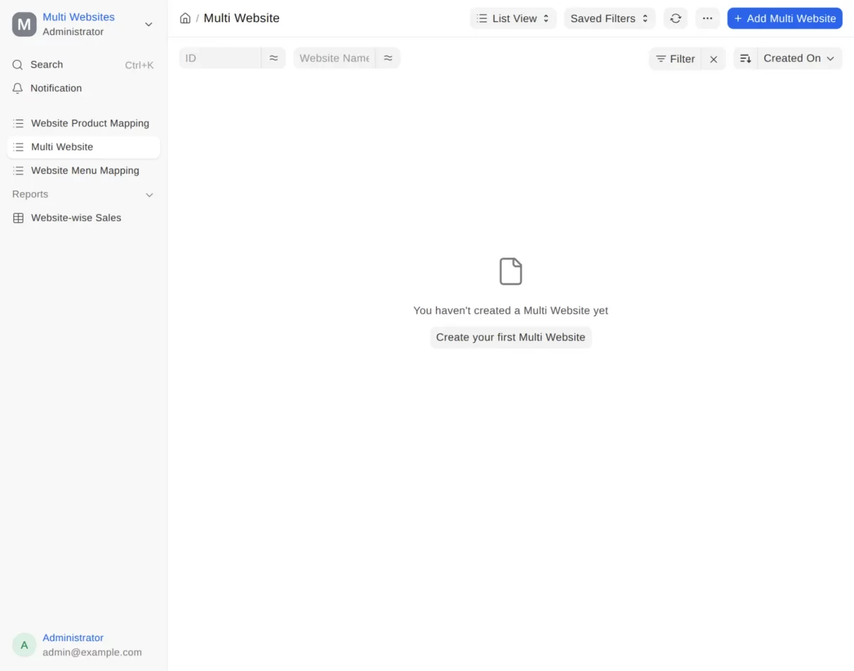 add multi website