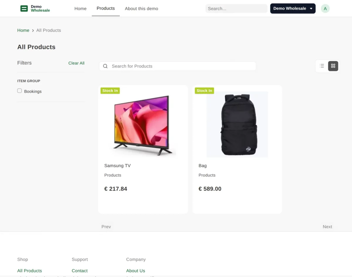 switch website in erpnext