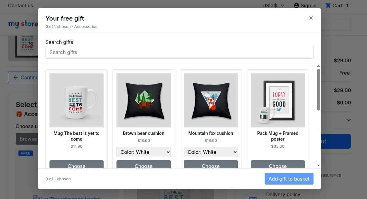 Gift picker